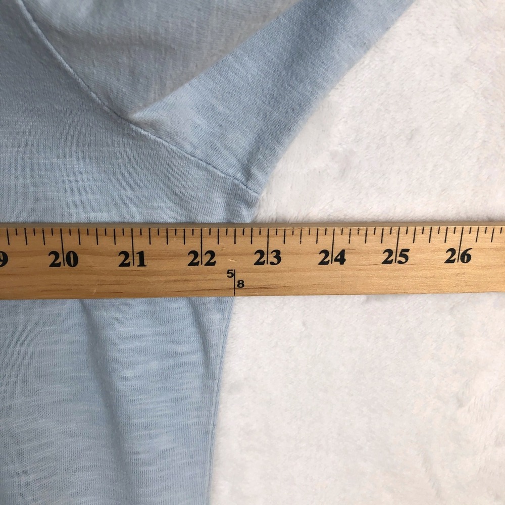 FRESH PRODUCE 100% Cotton Slub Tunic Top Sz XXL Blue Pockets Scoop USA Made - Picture 5 of 7